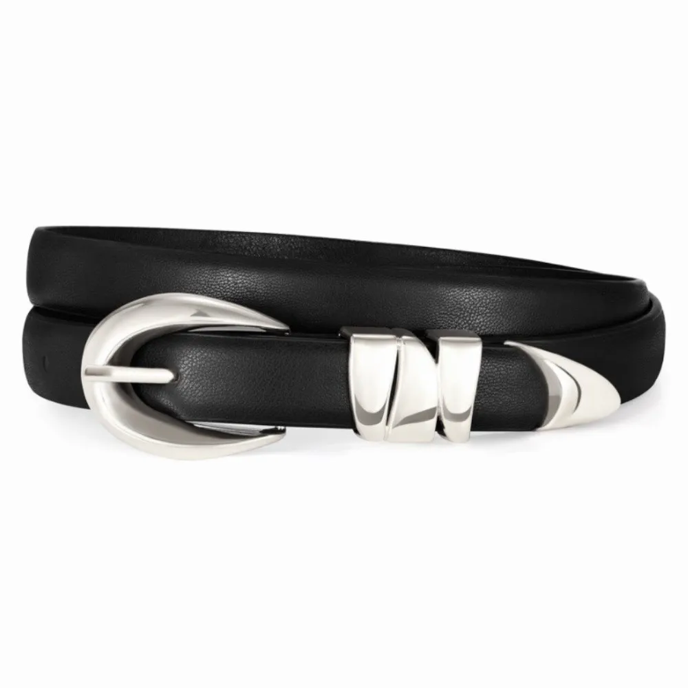 

Fashion PU Leather Waistband Metal Ring Pin Buckle Simple Waist Strap Adjustable Waist Belts Women