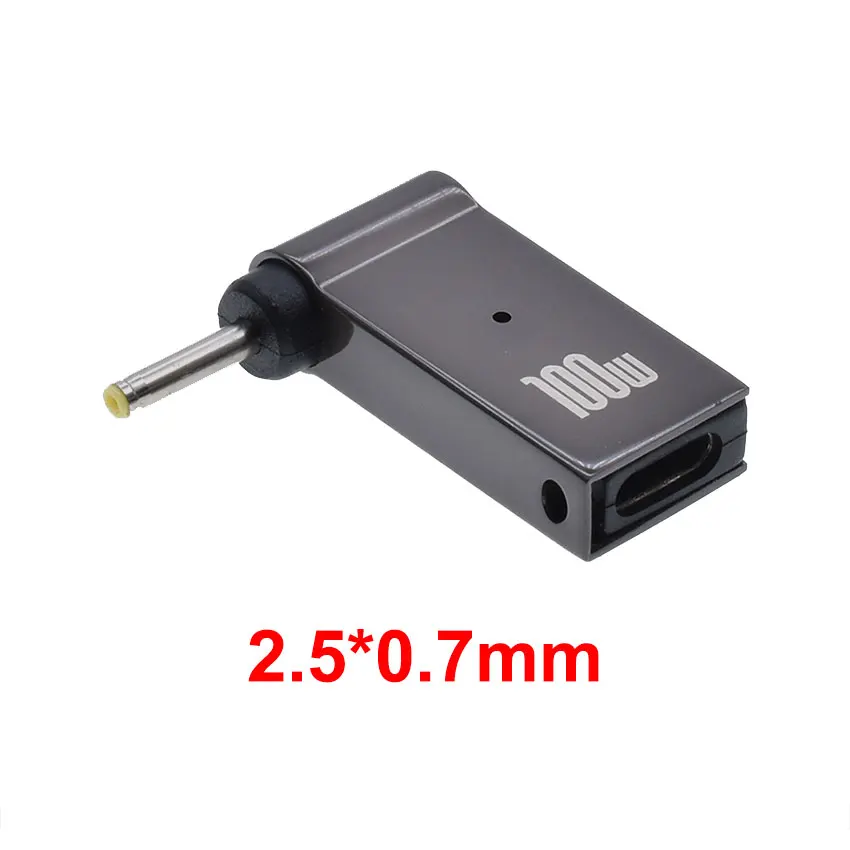 100w usb tipo-c para dc conector de alimentação usb c para adaptador de alimentação universal para laptop conversor de tomada para hp dell lenovo asus acer