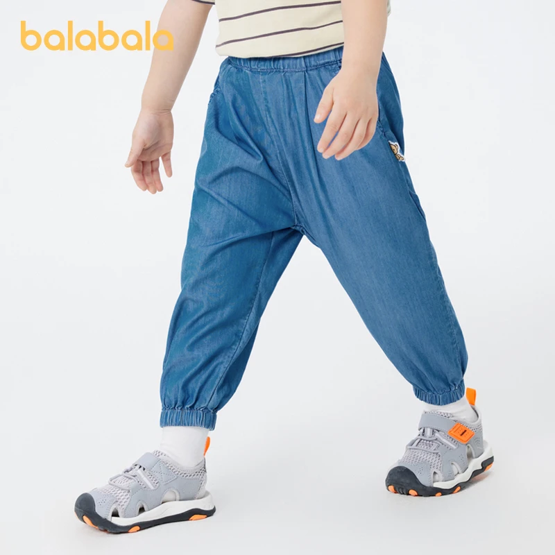 

Balabala Toddler Unisex Trousers Summer Wear 2023 New Comfortable Casual Anti-Mosquito Pants