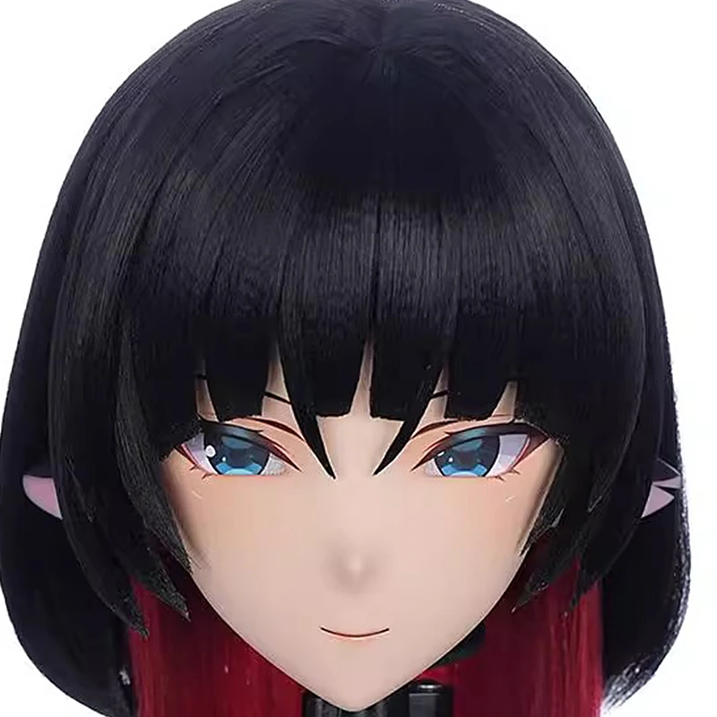 

(MEO250) Customize Handmade Full Head Lockable Crossdress Male to Female Japanese Cartoon Anime Game Character Kigurumi Mask