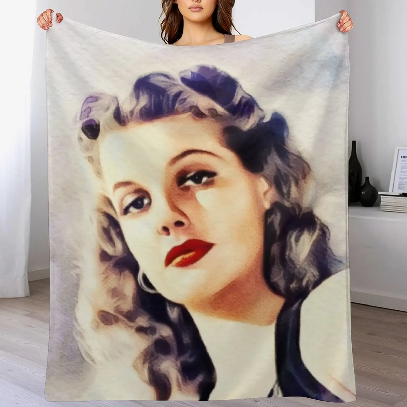 Ann Sheridan, Movie Legend Throw Blanket Warm Napping Blanket for Office Couch Bed