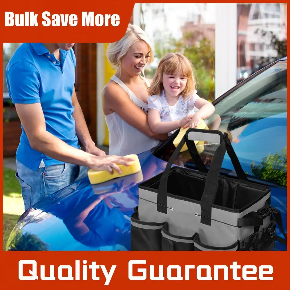 

Сумка-органайзер для уборки с ручкой, очень большая, с несколькими карманами, для уборщиков и домашних работников