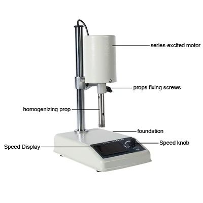 IKEME New Lab Mixer High Speed Dispersion Stirrer Homogenizer Price Chemical Laboratory Cream Homogen Homogenizer Mixer Cosmetic