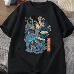 メンズカジュアルコットンTシャツ,プリントトップス,グラフィックTシャツ,日本,日本,芸術,鯉,寿司,魚,食べ物,寿司