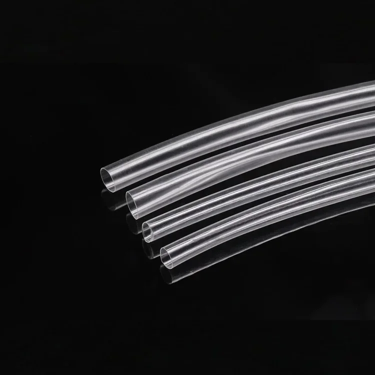 Diameter 0.8mm ~ 15mm Super Thin Wall Flexible Earphone Line Heat Shrinkage Tube Cover Professional Audio Wire Sleeve Wrap Clear