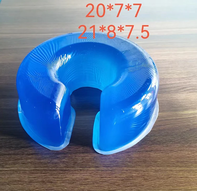 Prone position ventilation pillow, medical gel pad, silicone headrest, prone position head circle, horseshoe shaped U-shaped