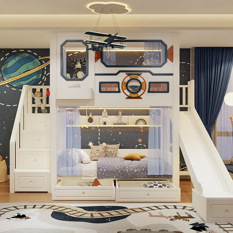 Customizable space capsule full solid wood bunk bed size customization find customer service