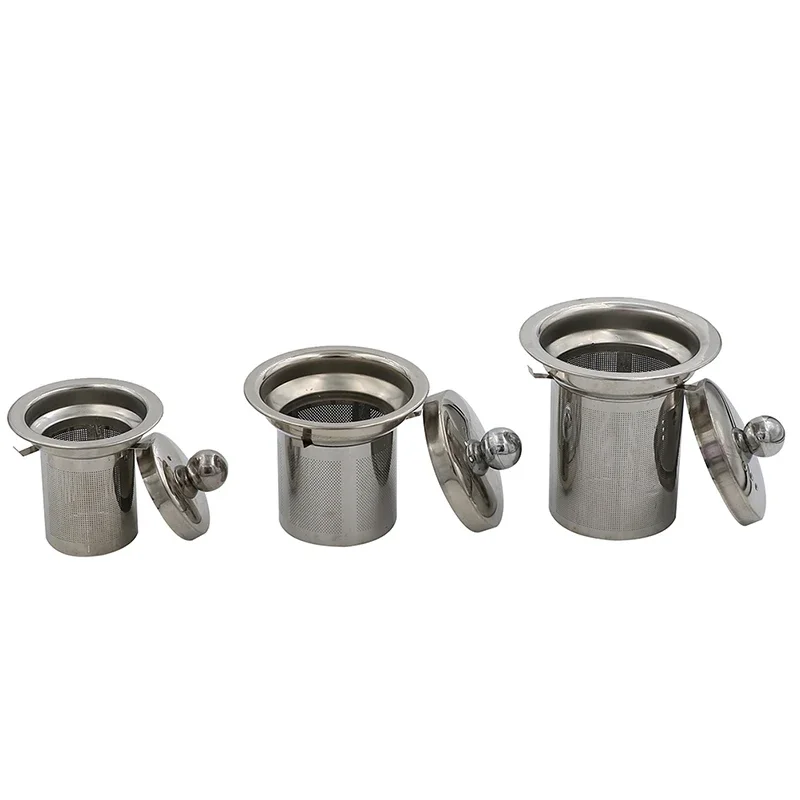 1PCS Reusable Stainless Steel Tea Strainer Mesh Infuser Basket Loose Tea Leaf Infusers Herb Filter for Mug Teapot Teaware