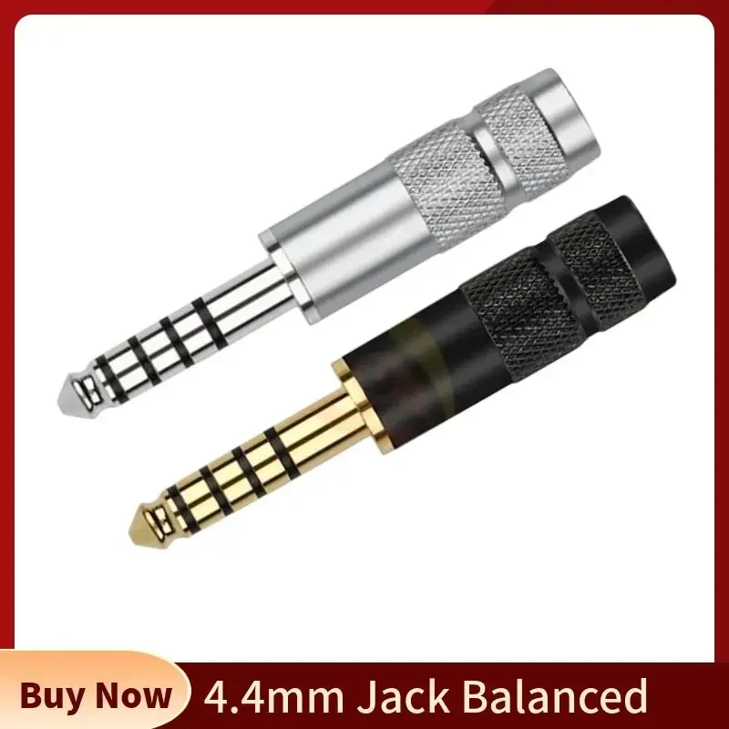 Zbalansowany interfejs 4.4mm Jack 5-biegunowy wtyk męski rodowy pozłacany złącze Audio DIY NW-WM1Z/zestaw słuchawkowy głośnik Terminal