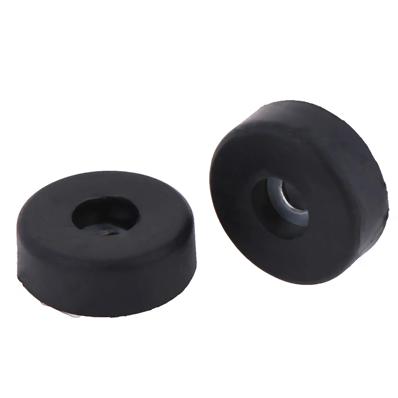 HMA88-4 pezzi Nastro universale nero Piedini in gomma Rondella paraurti Diametro esterno: 30 mm Diametro fori: 5 mm Altezza: 10 mm