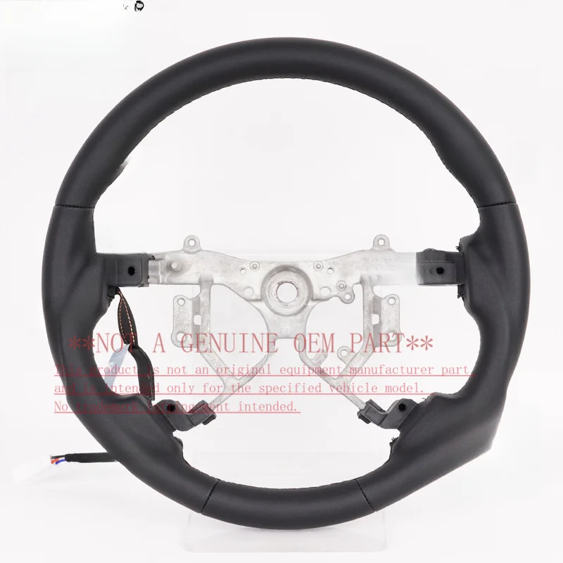 For Toyota Steering Wheel Horn Cover Heated Leather Assembly for 2007-2009 Mark X Decorative Cover