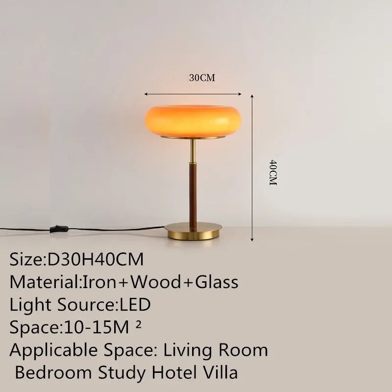 ANITA Contemporary Creativity Table Lamp American Retro Art Living Room Study Villa Hotel Bedroom LED Bedside Desk Light