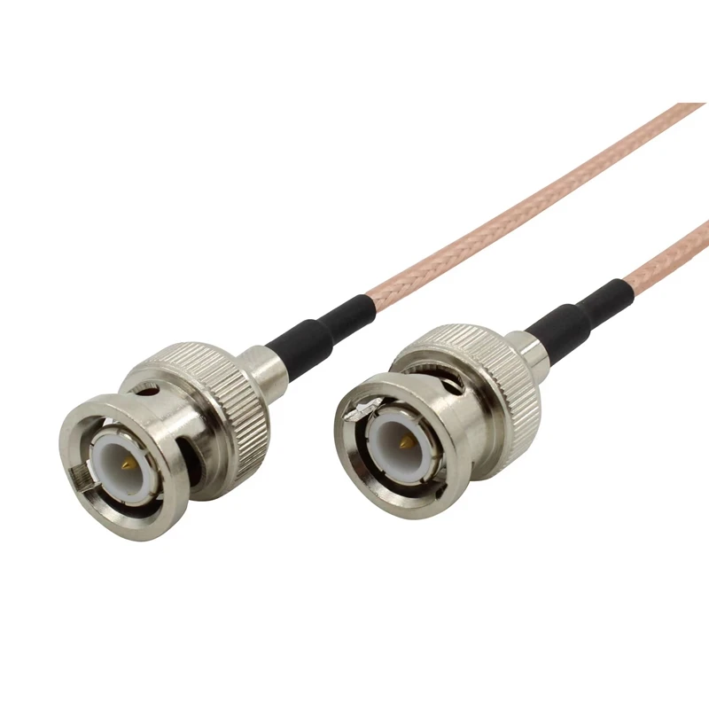 RG316 Coaxial Cable Q9 BNC Male Plug To BNC Male Crimp for RG316 SDI Signal Camera RF Pigtail Soft 50 Ohm Low Loss Copper Brass