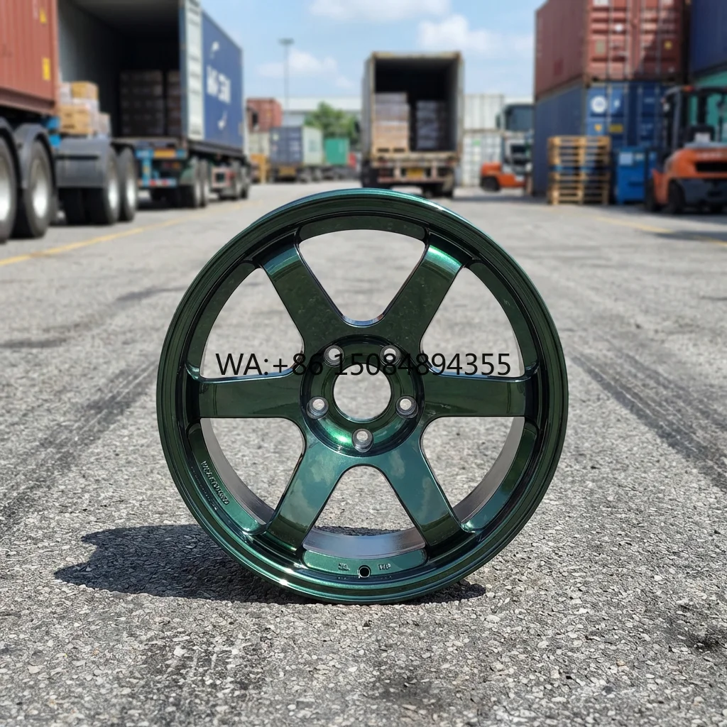 

TE37 New Stylish Muscular Design Chrome Polished Aluminum Rims 17-23 Inch Forged Car Wheels Low Weight Fit 5x114.3 40mm 25mm