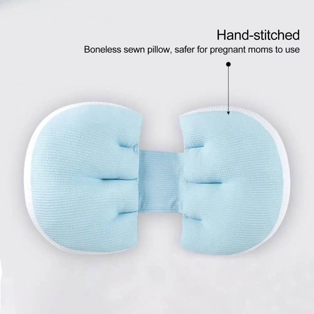 Washable Pregnancy Pillow Comfortable Pregnancy Pillow with Zipper Closure Double-sided Belly Back Support for Women Super Soft