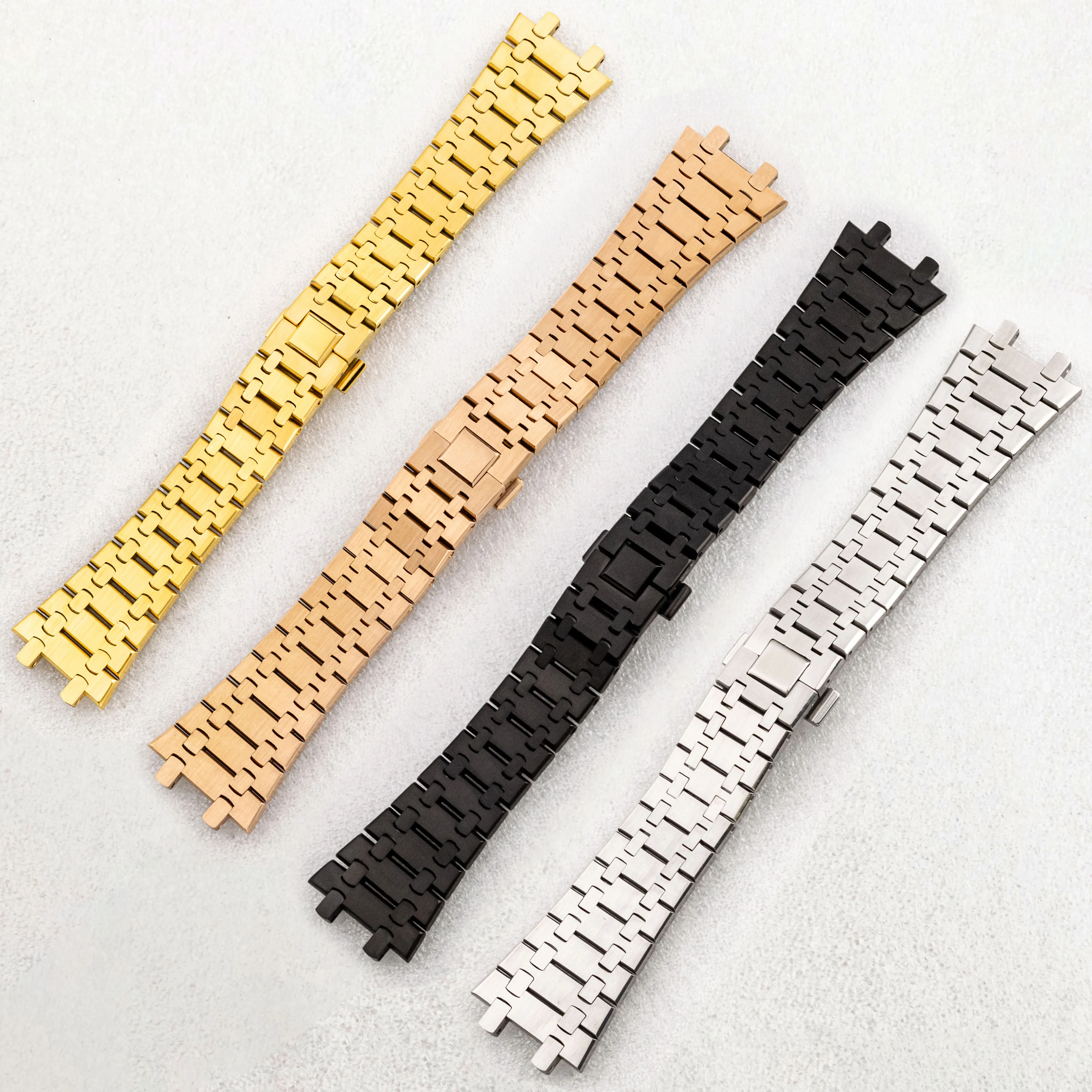 

26mm 316L Stainless Steel Watch Band Men Strap Bracelet Wristband for AP Royal Oak NH35 Case Watch Replacements Parts