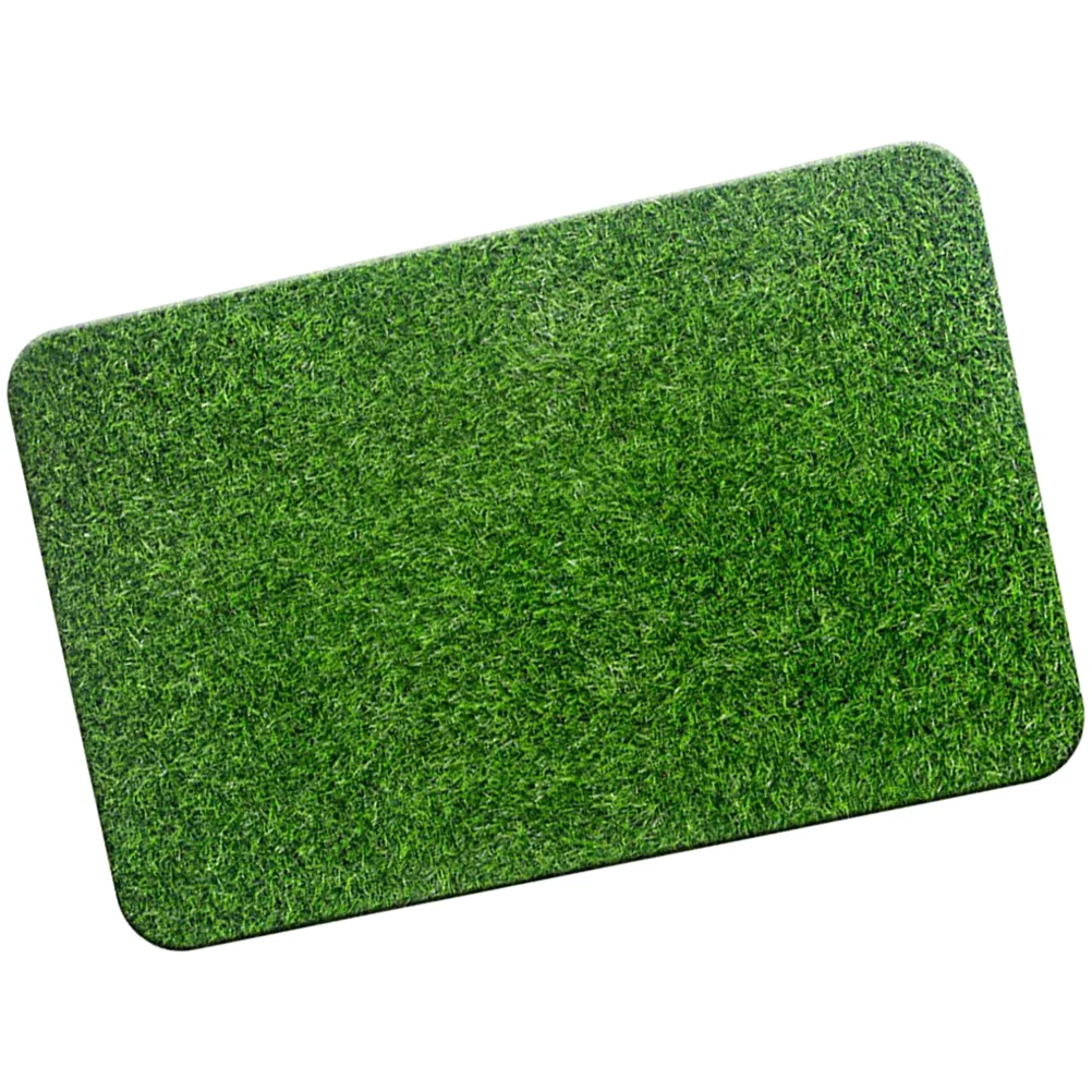Front Door Mat Artificial Turf Rug Doormats Green Portable Grass Outdoor Plastic Rubber Floor