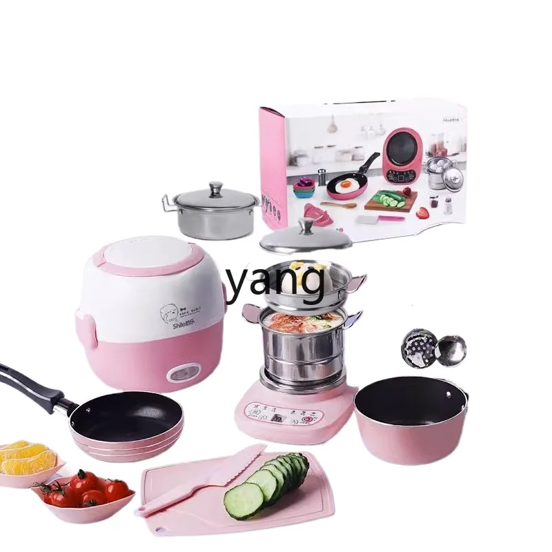 CX Children's Mini Small Kitchen Real Cooking Full Set of Cooking Toys Suit Kitchenware Girl's Birthday Gift