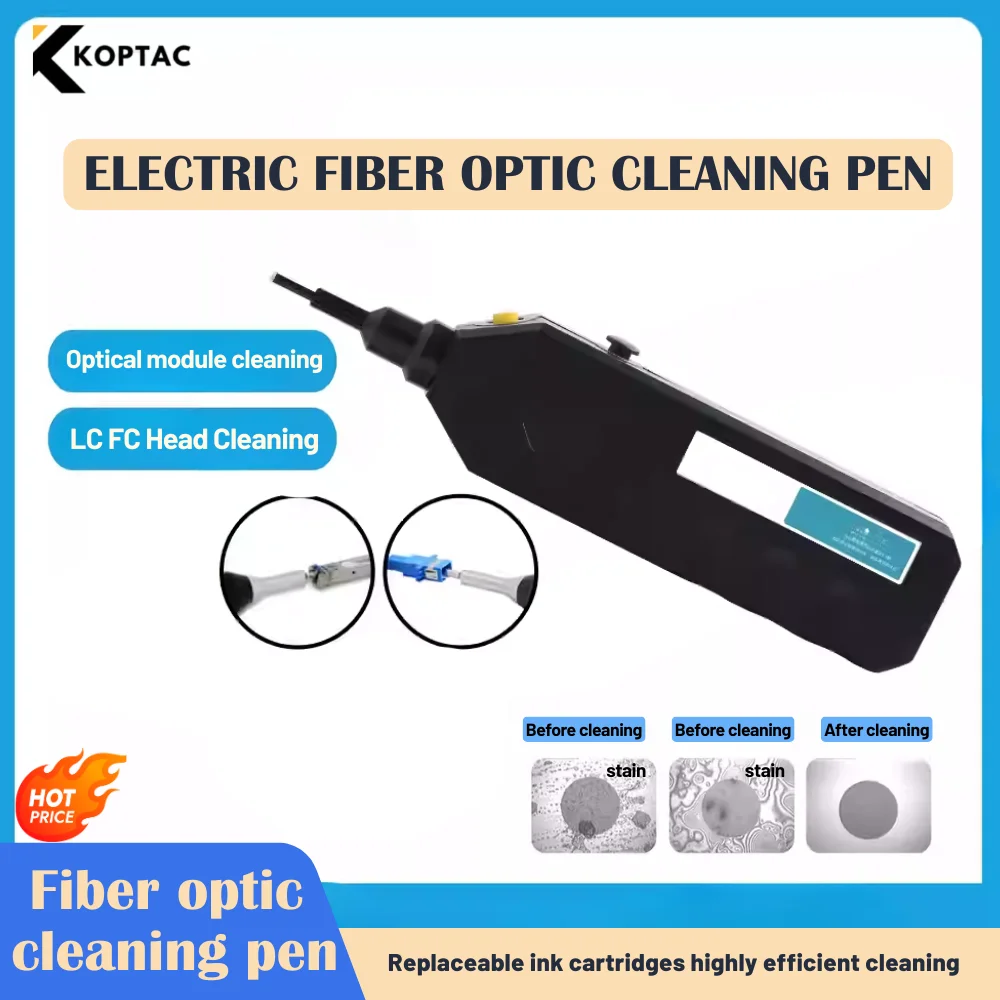 

Электрический оптический фланец LC1.25 (гнездо) с адаптером FC2.5MM для очистки оптических модулей, инструмент для чистки оптоволокна, ручка-очиститель