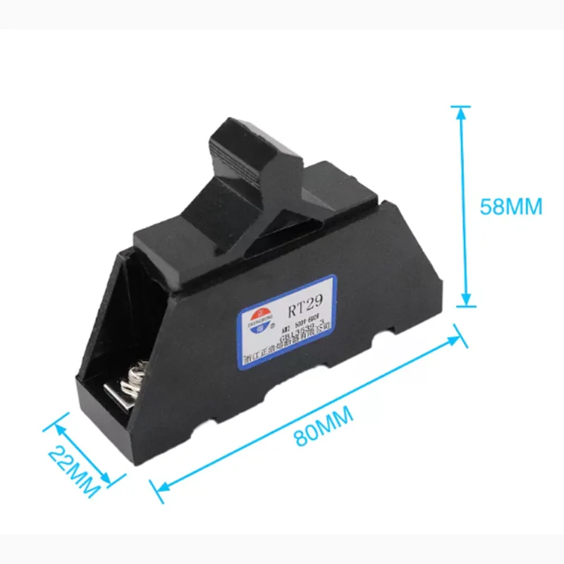 Ceramic fuse holder AM2 fuse holder RO15 RT18 RT29 fuse base housing Cylindrical Cap-Shaped Tubular Isolation Made Plastic