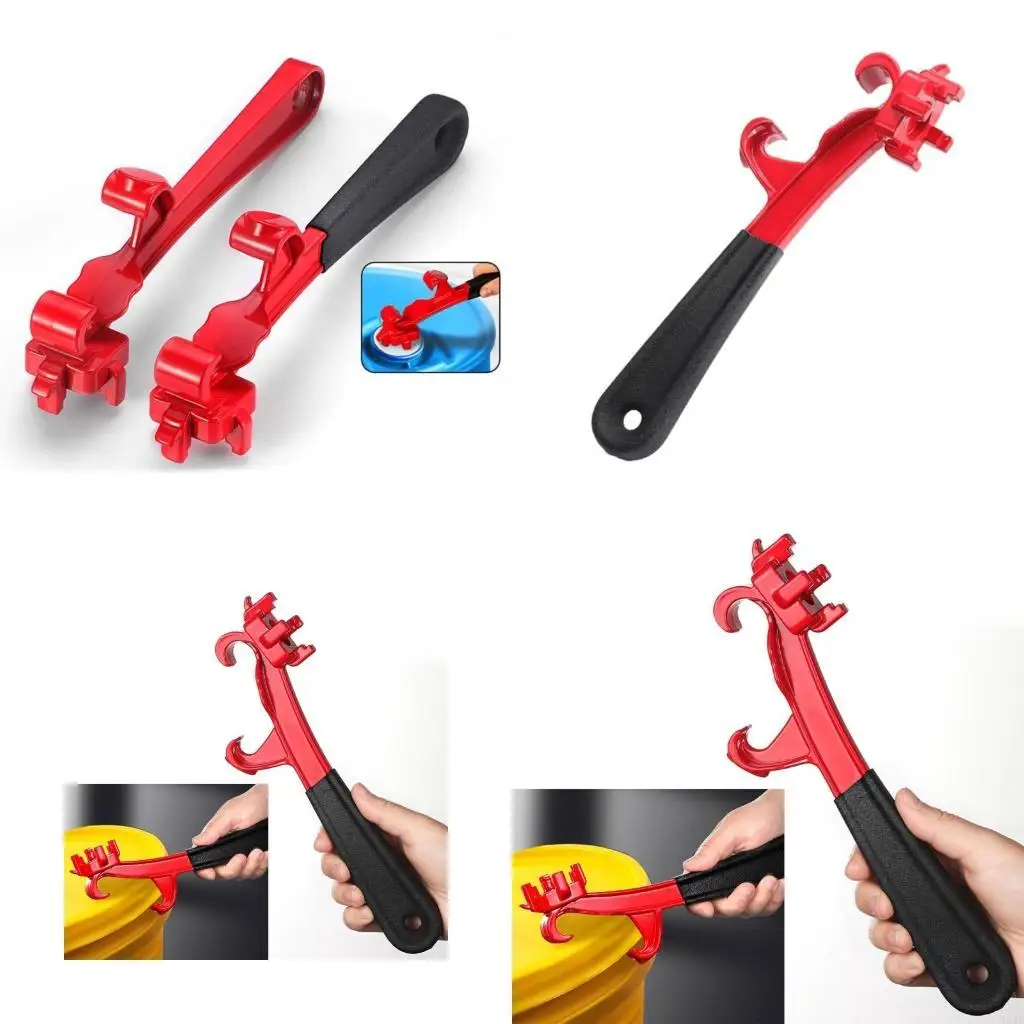 

964E Aluminum Drum Wrench 3 in 1 Bung Wrench 55 Gallon Drum 5 Gallon Bucket Opener Barrels Wrench Opener Paint Oil Drum Lid