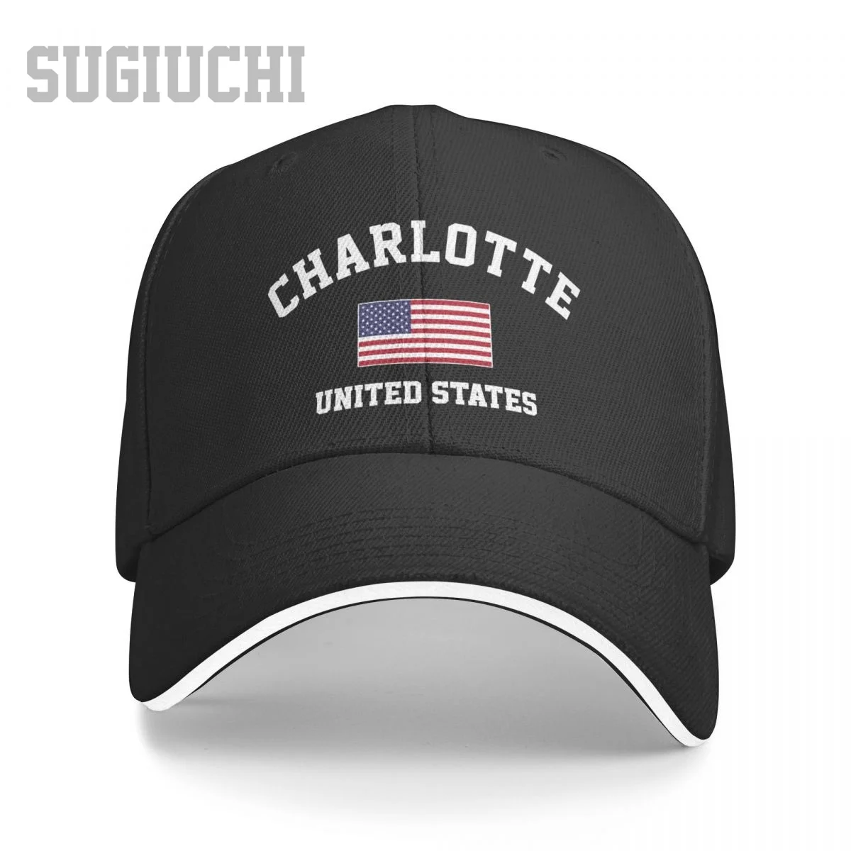 

Unisex Sandwich Charlotte Of USA United States City Baseball Cap Men Women Hip Hop Caps Snapback Golf Hat Fishing