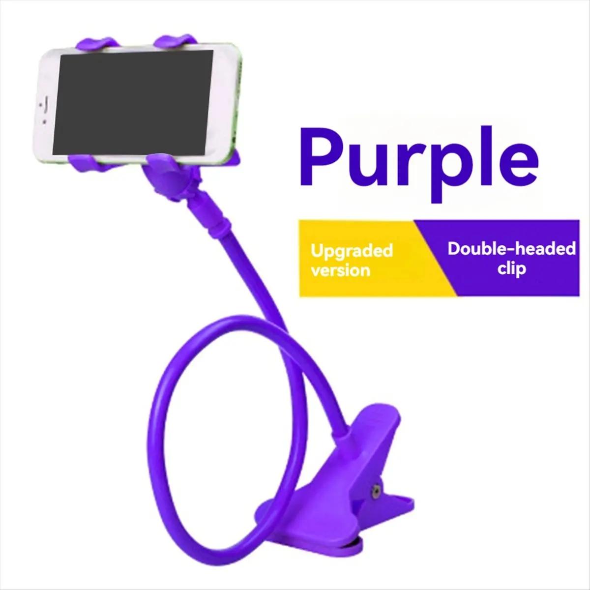 Support de téléphone portable ABGN flexible et réglable, support paresseux pour lit et bureau, support de téléphone à clipser