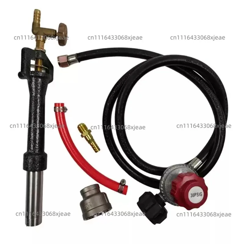 Propane Spray Gun with Regulator Pressure Reducing Valve for Metal Melting Forging Furnace Accessories