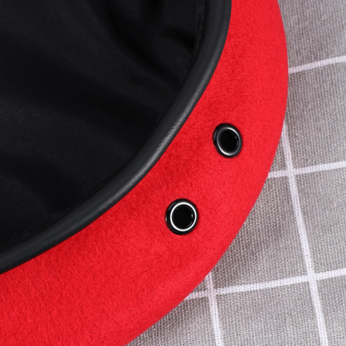 

Stage Performance Hat Woolen Beret Sailor Cap Premium Material Adjustable Cord Elegant Design Retro Fashionable Metal