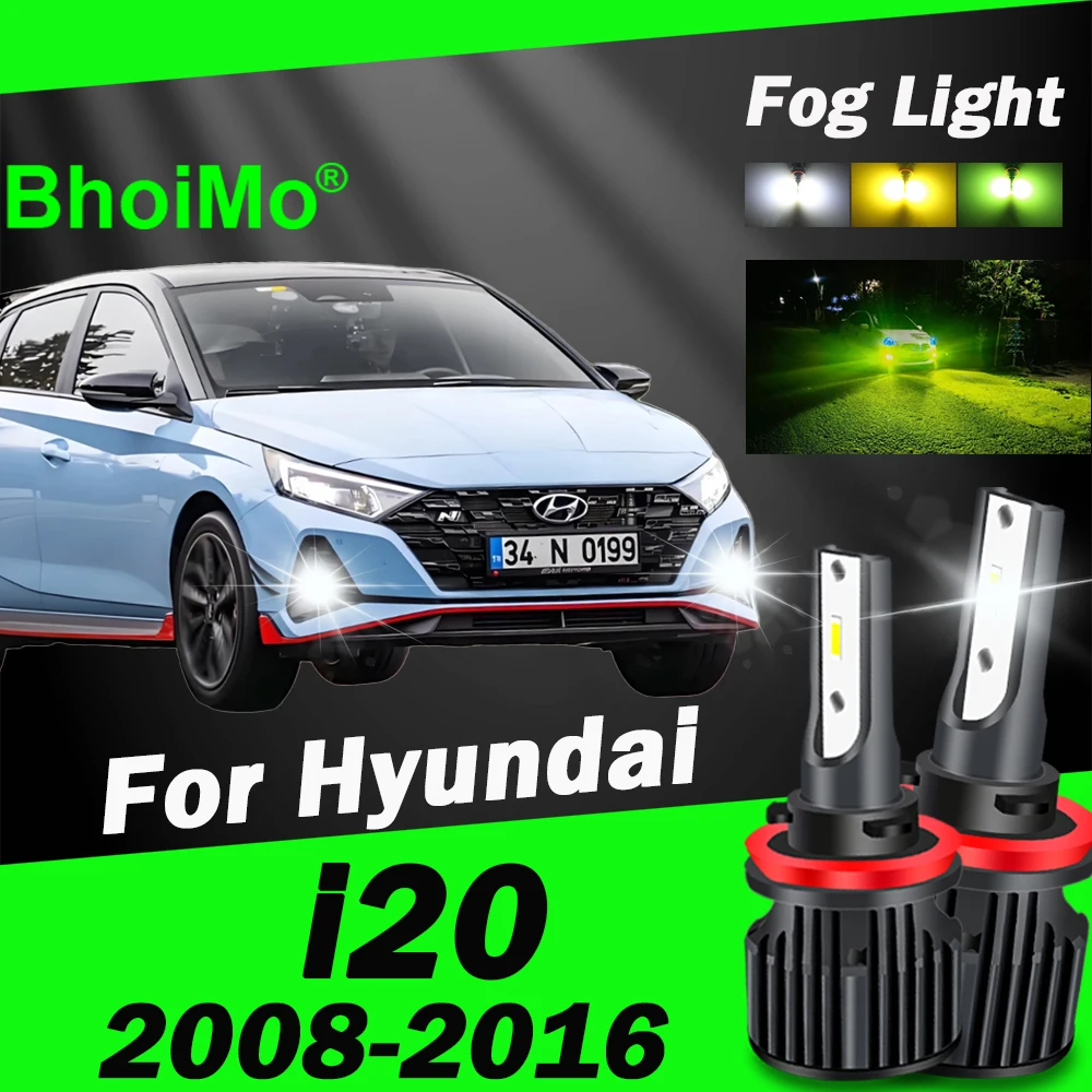 

BhoiMo For Hyundai i20 2008 - 2016 Front Fog Light Bulb 2009 2010 2011 2012 2013 2014 2015 Led Lamps