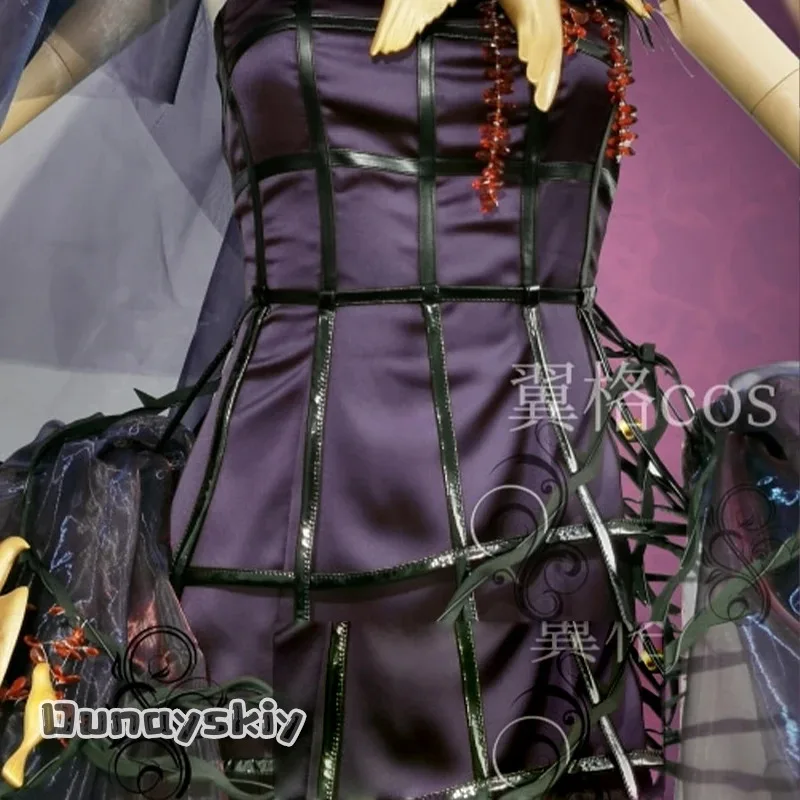 2025 22 Reverse: 1999 Cosplay Kostüm Gothic Lolita Kleid Y2k Ästhetik Spitze Damen Kleider Anime Isolde Rollenspiel Perücke S