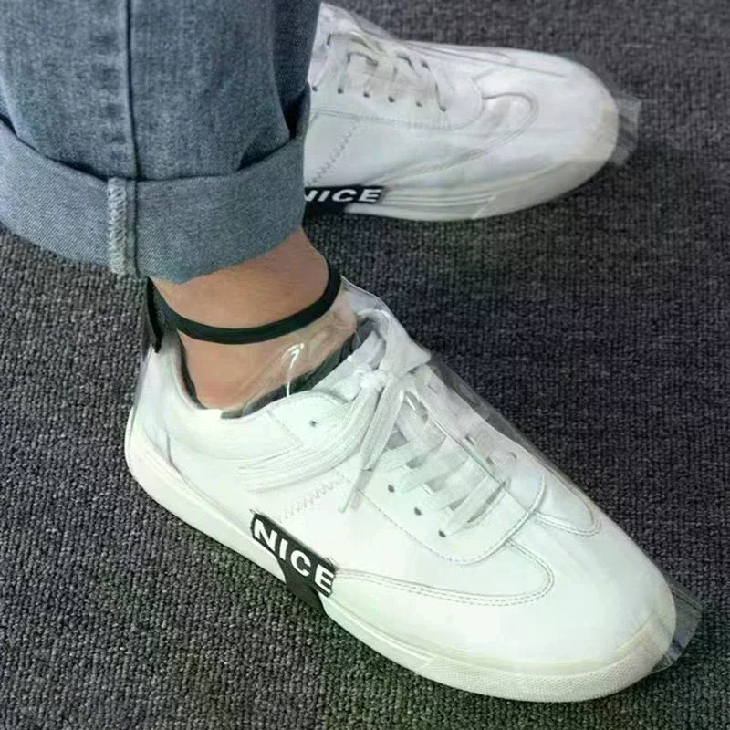 1 Pair Transparent Fully Covered Hairdresser Shoes Cover Broken Hair Protector Prevent Broken Hair Barberia Shoes Cover