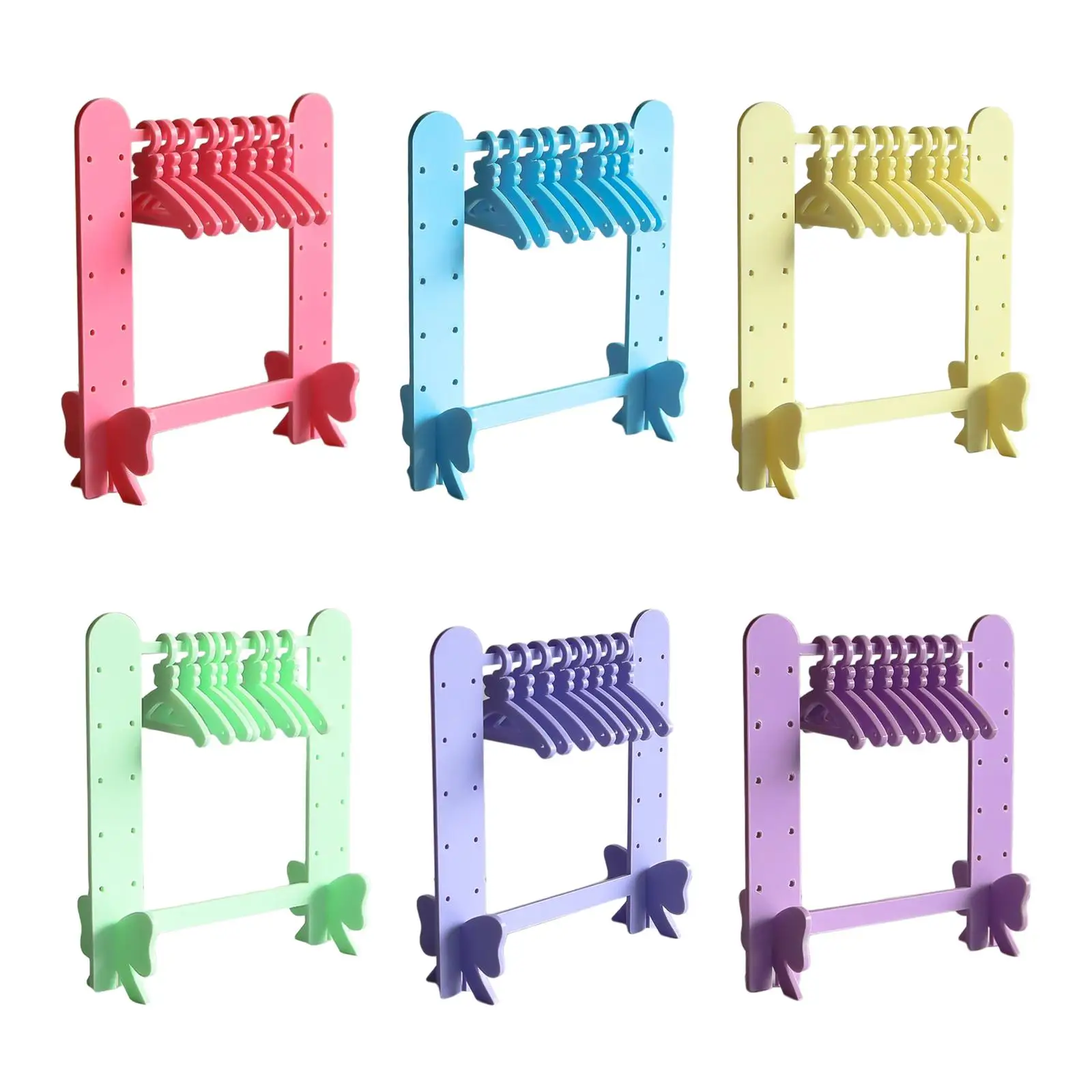 

Earring Holder Stand Storage 8 Mini Hangers Ear Studs Display Rack Organizer for Show Retail Exhibition Household Jewelry Shelf