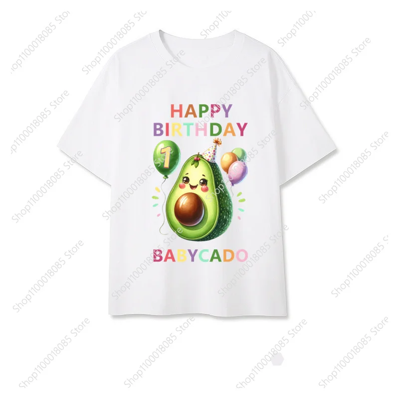 Cute Avocado Family Theme T-shirt Casual Funny Children's T-shirt Grandpa Grandma Dad Mom Friend Brother sisters T-shirt