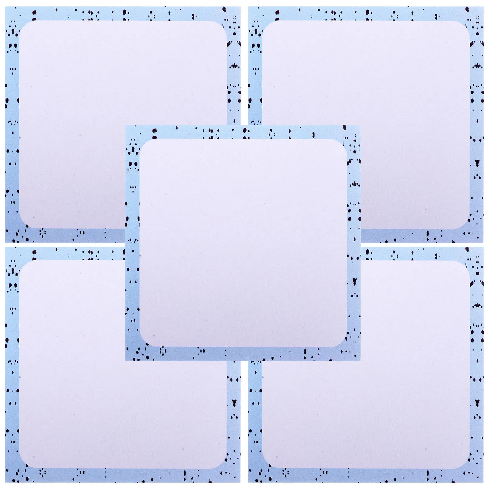 Schede promemoria Blocco note 5 libri Carte vuote dal design classico per artigianato fatto a mano Messaggio fai-da-te Indice di lancio Blocco note per ufficio