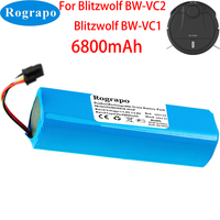 New 14.8V 6800mAh 4S2P18650 Robot Battery For BlitzWolf BW-VC1 VC1 BW-VC2 VC2 Robotic Vacuum Cleaner