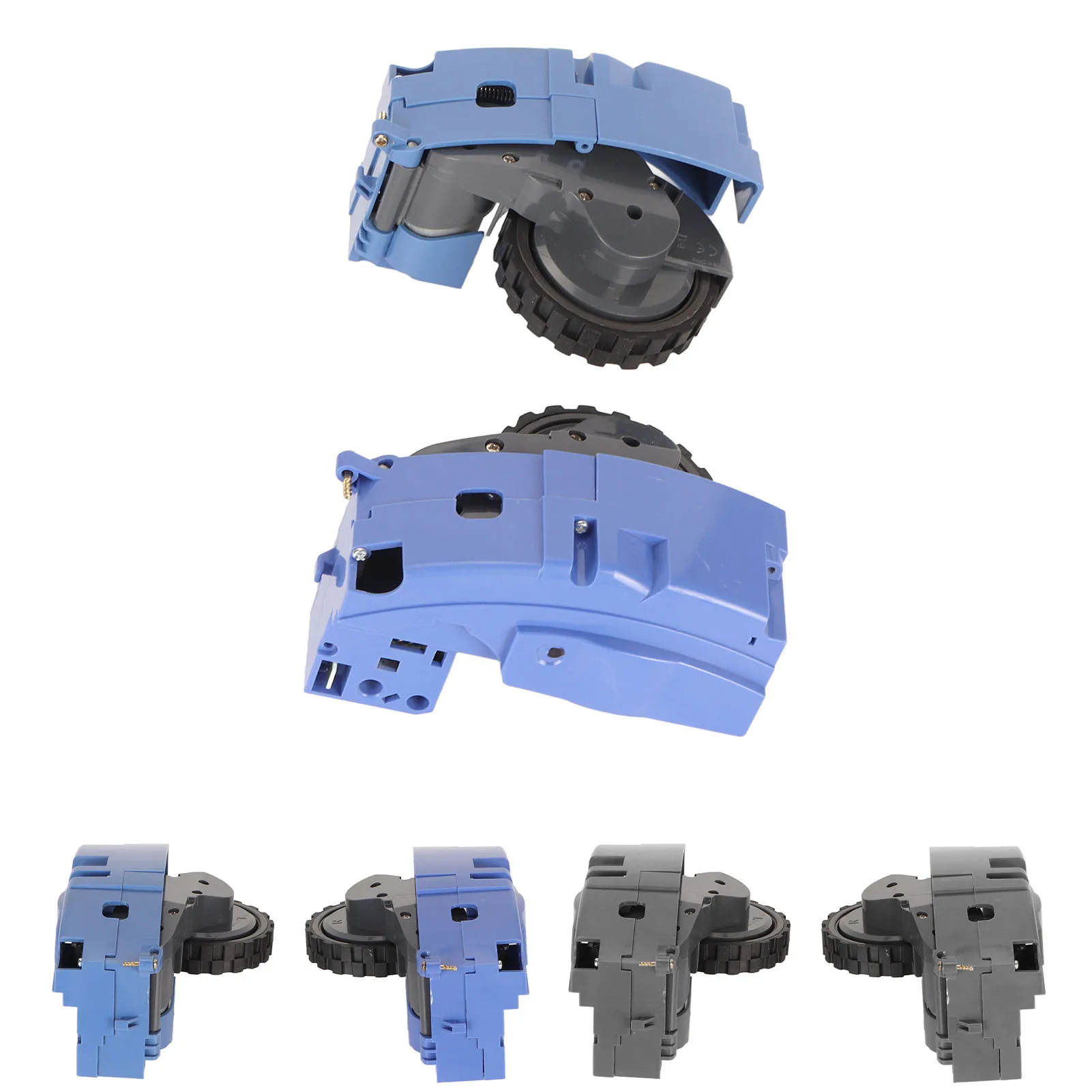 ไดรฟ์ล้อโมดูลเครื่องดูดฝุ่นความเข้ากันได้กว้างซ้ายขวาล้อโมดูลยาง ABS กันลื่น Wearproof ที่มีประสิทธิภาพสําหรับบ้าน