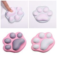 Cat Paw Pattern Mouse Wrist Pad Anti-slip Silicone Mini Wrist Guard with Wrist Support Creative Hand Support Pillow Student