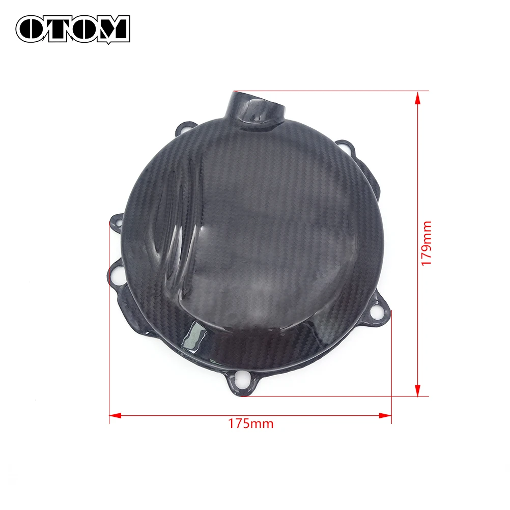 OTOM 2018 Motorcycle Clutch Cover Engine Carbon Fiber Guard Protector For HUSQVARNA TC125 2016-2018 TE150 TX125 2017-2018 Bikes