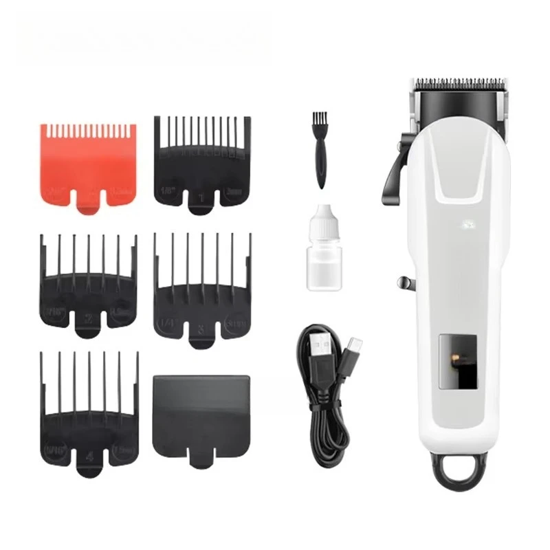 Cordless Hair Clippers 7,000 RPM 390 Adjustable Blades LED Display 120min Runtime USB English RV