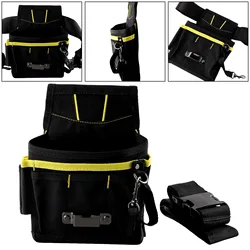 Electrician Waist Belt Tool Pouch Bag Multifunctional Waterproof Tool Storage Oxford Bag For Wrench Hammer Screwdriver