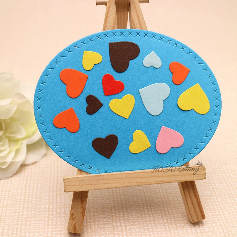 Metal Cutting Dies Heart Shaped Scrapbook DIY Decorative Embossing Album Cover Blade Punch Stencils Craft Die Cut