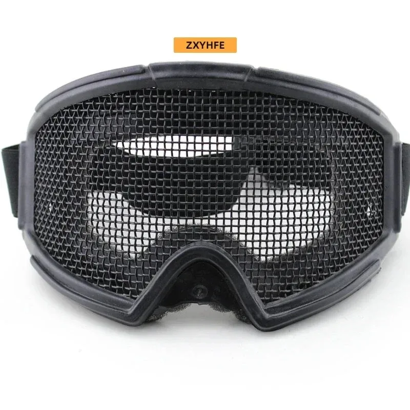Gafas tácticas de malla de acero antiimpactos para airsoft - imagen 4