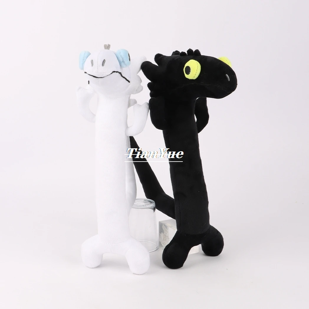 Anime Toothless Dancing Dragon Toy para crianças, boneca de pelúcia macia, presente de Natal, 35cm