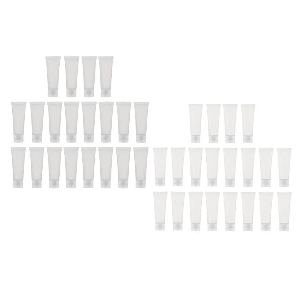 

50 мл прозрачные тюбики для лица, портативные бутылки с кондиционером для шампуня