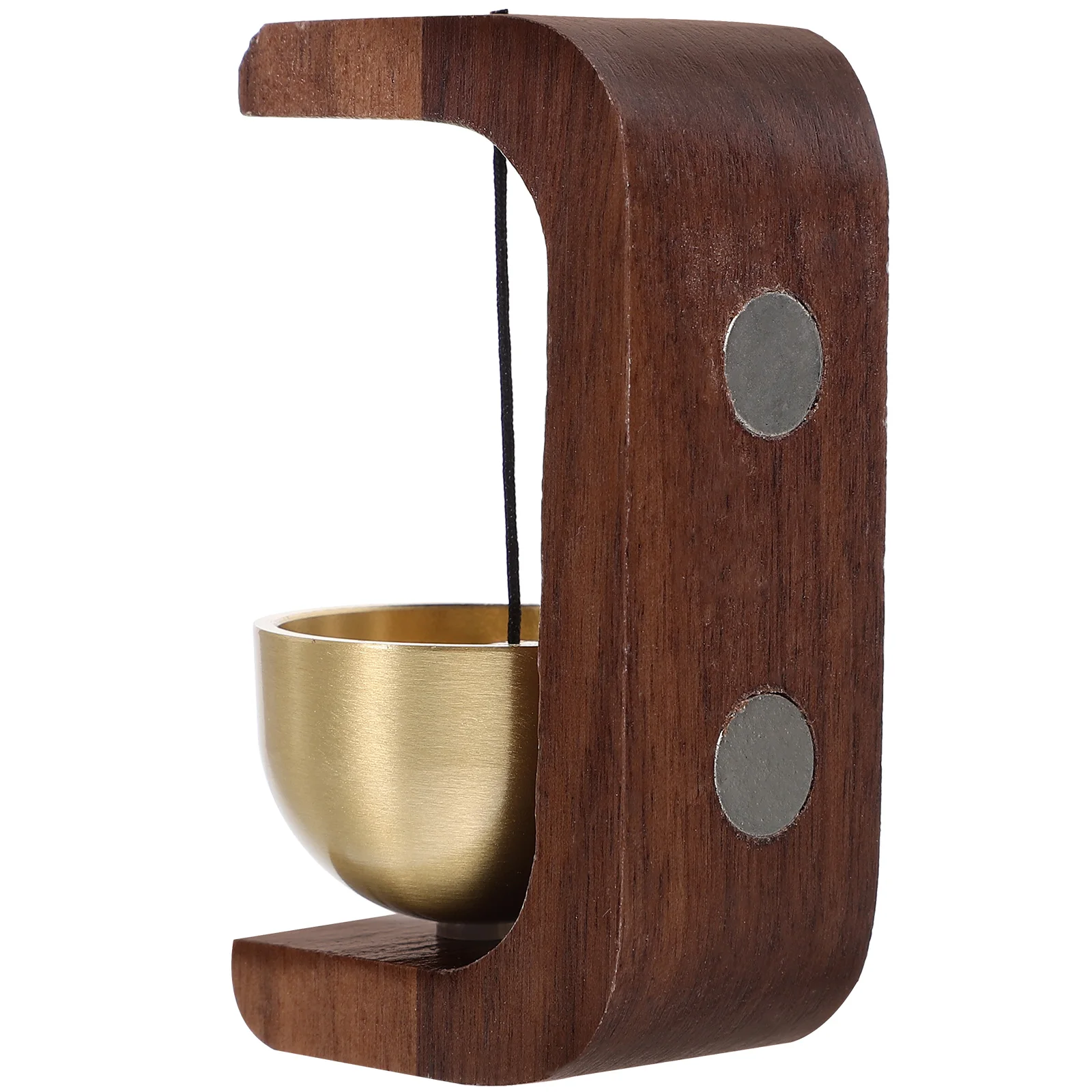 

Wooden Doorbell Chime Black Walnut Decorative Shopkeeper Bell for Door Opening Office Use Retro Style