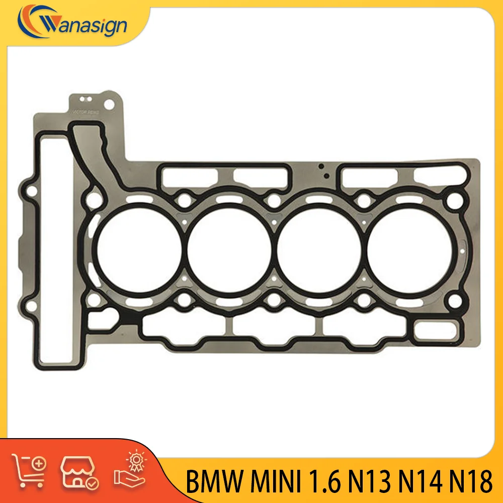 PEÇA DE MOTOR AUTOMOTIVO Junta do Cabeçote Compatível com BMW CITROEN DS MINI OPEL PEUGEOT VAUXHALL 1.6L 1.6T GAS N13 N14 N18 2006-2024