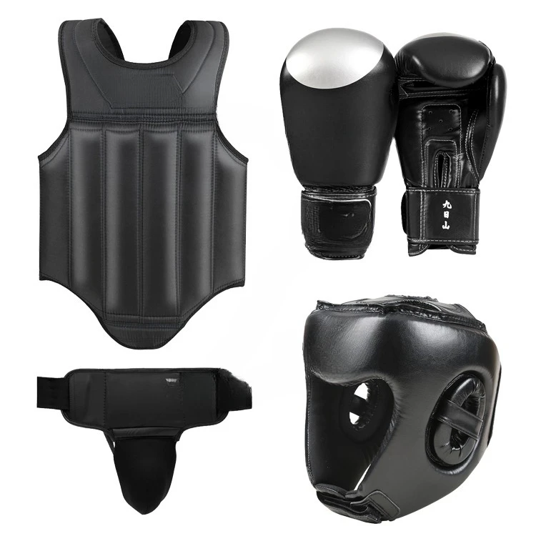 

Custom Logo MMA Boxing Training Equipment Boxing Headgear Gloves Leather Boxing Suit