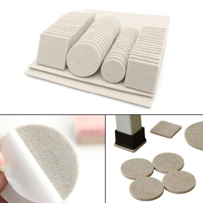 

Felt Pads 80/130pcs Hard and Uneven Surfaces Prevent from Scratches for Cabinets Book Desks for Protection best sale