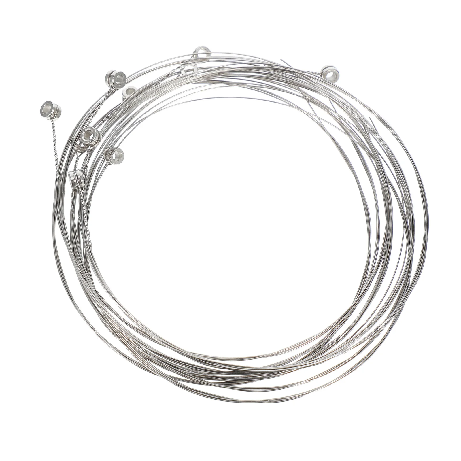 

10Pcs Guitar Replacement Steel Strings Clear Tone Durable Design Versatile Use Easy Installation Stable Tuning for Guitars and